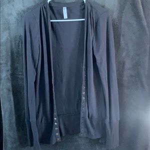 Brown Zenana Outfitters Button Up Cardigan